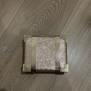 Olivia Miller Rose Gold Clutch w chain